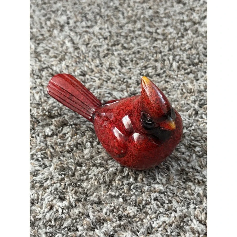 Red Cardinal Resin Figurine Garden‎ Christmas Decor Collectable TII Collection